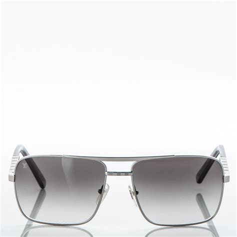 louis vuitton attitude sunglasses silver acetate. size u|louis vuitton polarized sunglasses.